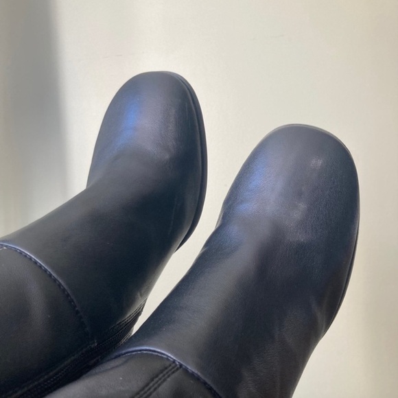 LIKE NEW | Franco Sarto Black Heeled Boots - Picture 7 of 16
